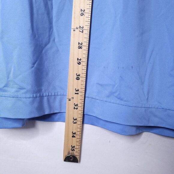 Footjoy Polo Shirt Mens Medium Blue Golf Performance Activewear - Picture 9 of 14